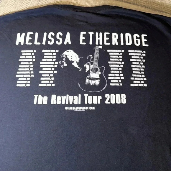 2008 Melissa Etheridge Revival Tour concert t-shirt black short sleeve XL anvil - Picture 4 of 5
